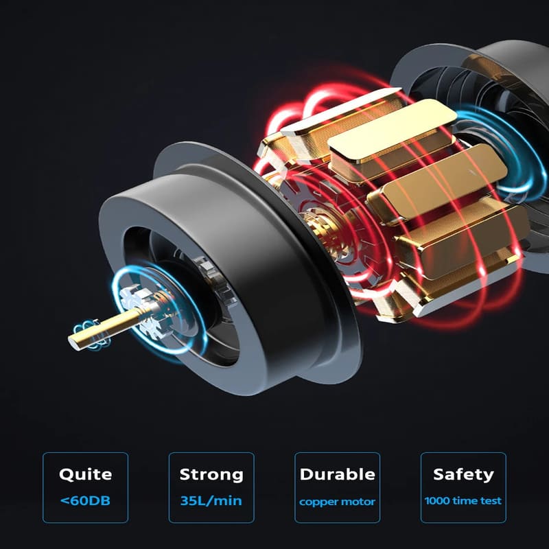Small Wireless Air Pump Air Compressor for Bicycle Car Tire Inflator Portable Rechargeable Outdoor 150PSI Motorcycle Electric Vehicle Air Pump