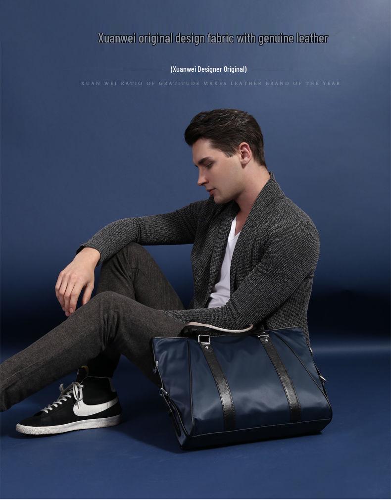 Men's Business Casual Laptop Crossbody Bag and Women's Simple Document Briefcase
