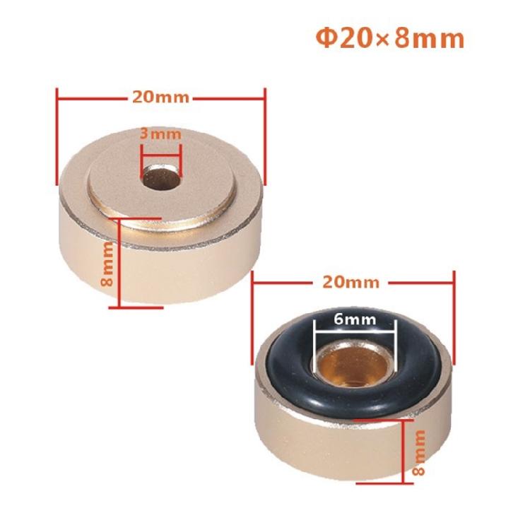 Aluminum Isolation Feet Pad Shockproof Support Foot,Shock Absorbing Pad For  Auditory Amplifiers