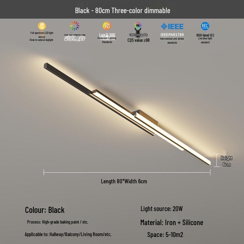 2025 Modern Minimalist Hallway & Corridor Light - Simple Design for Entrance, Balcony & Wardrobe Spaces