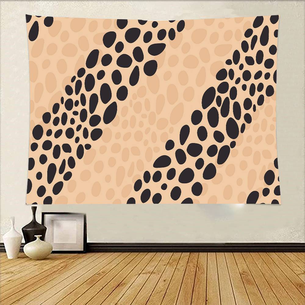 Leopard Print Tapestry Wall Hanging Printed Polyester Tapestry INS Decoration Wall Decor 74x94cm(29x37in)