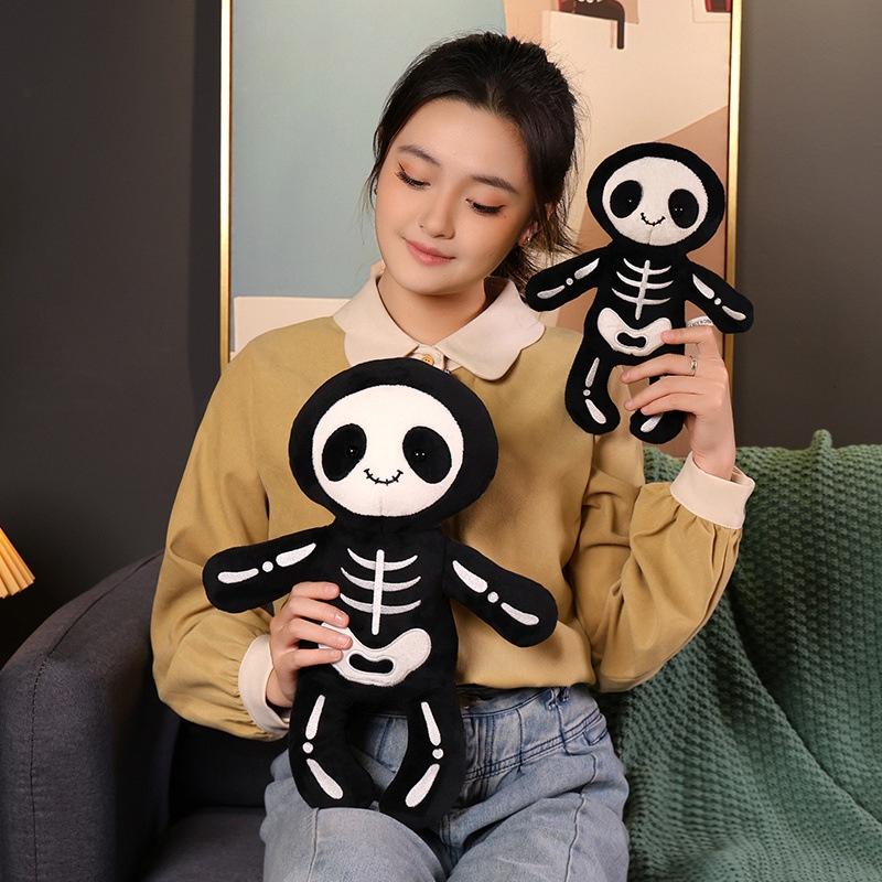 Funny Halloween Skull Bob Plush Toy For Boys Cute Doll Gift Birthday Present