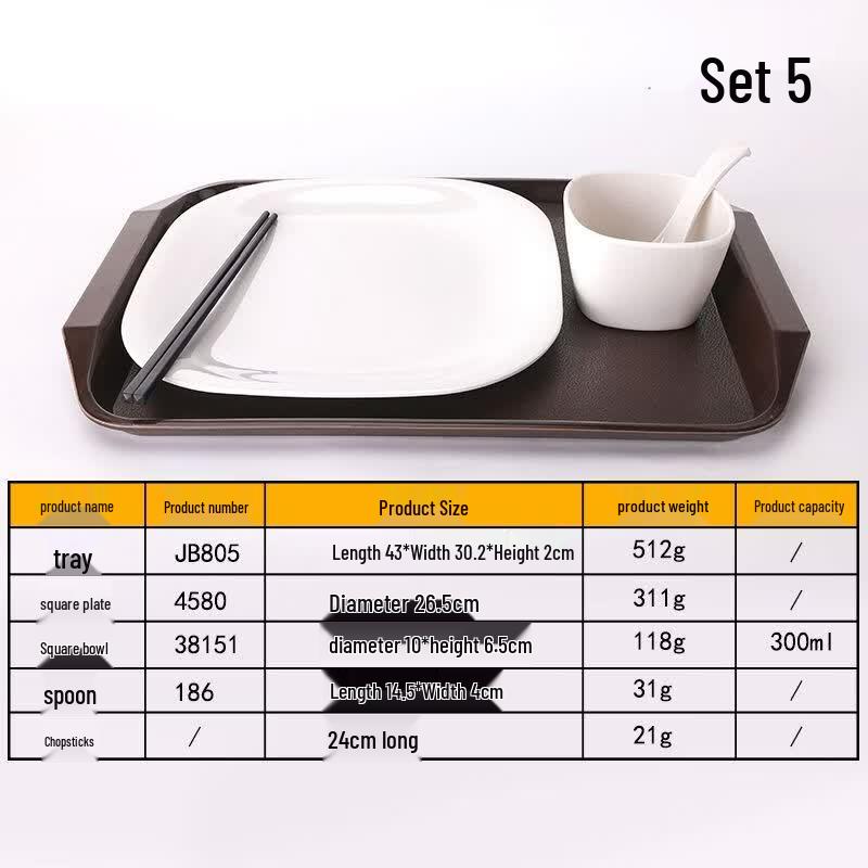 Qianxing Melamine Divided Dinnerware Set