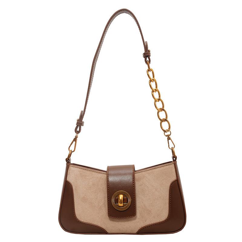 

Vintage Matte Patchwork Shoulder Bag Small Square Bag 2023 New Fashion Underarm Bag хакі