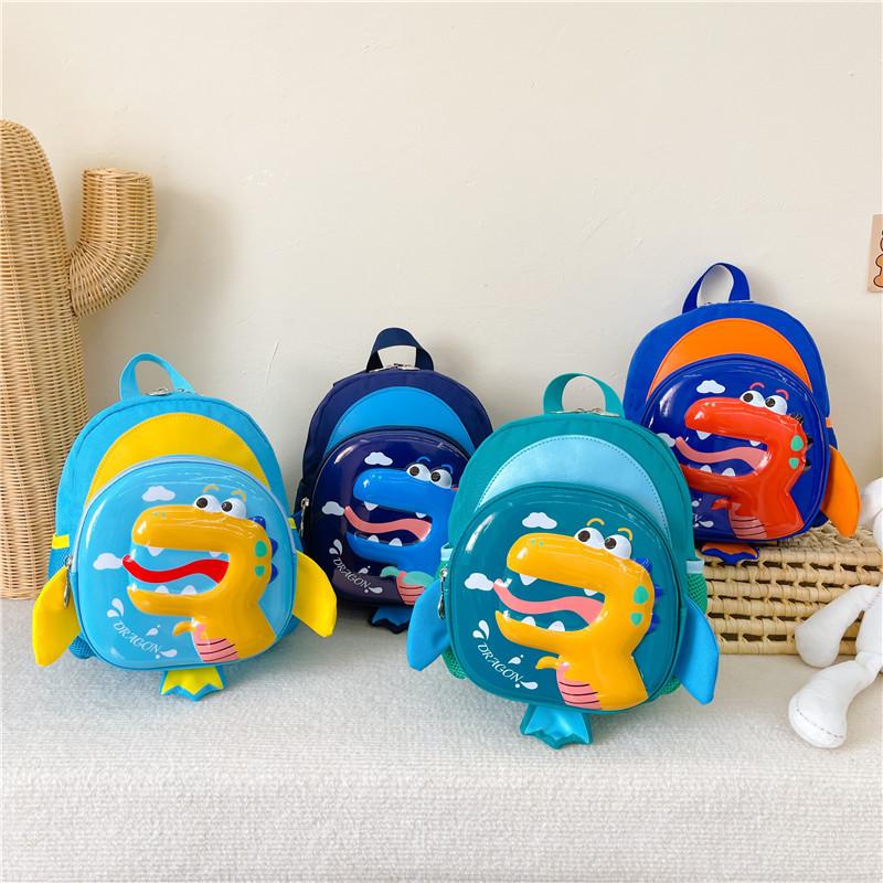 Adorable Cartoon Dinosaur Backpack For Kids Lightweight And Durable Design For School