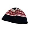 New Fair Isle Style Retro Jacquard Ear Protection Knitted Hat for Women Autumn and Winter Cold Proof and Warm Woolen Hat Basin Hat