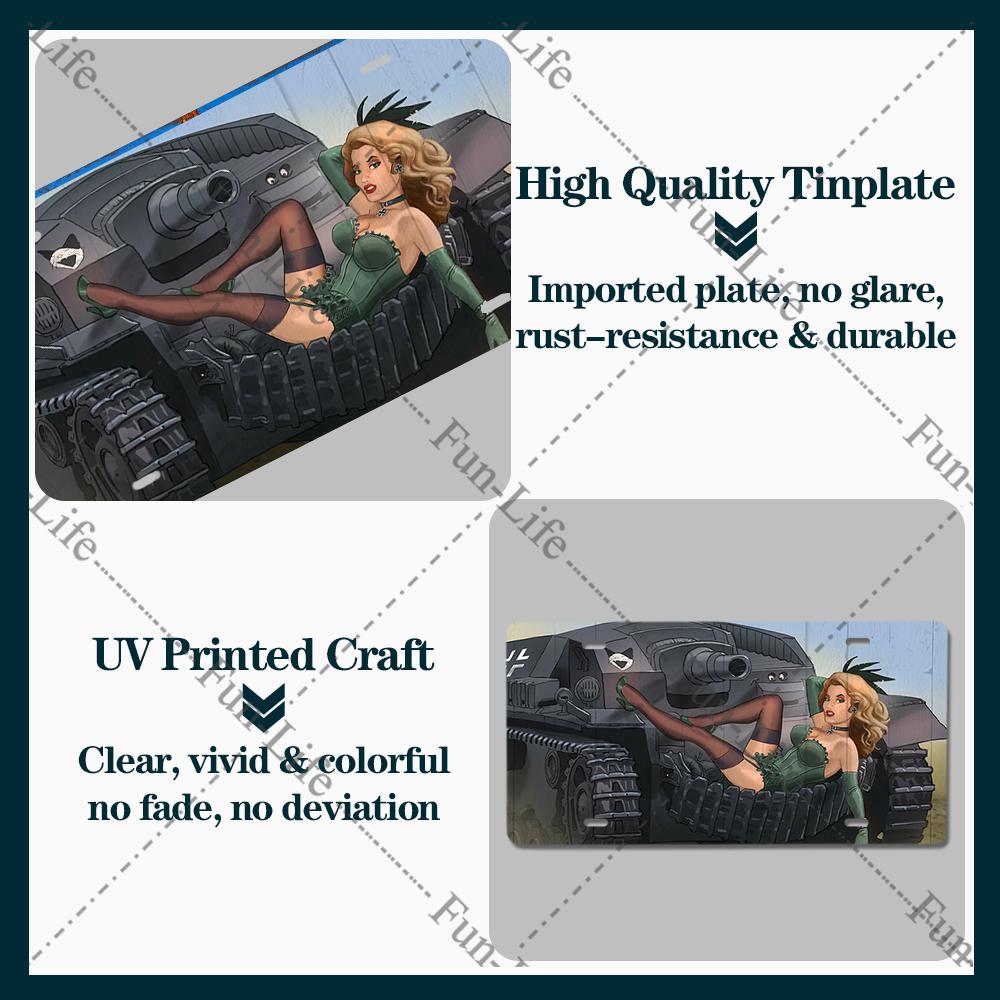 Beauty Vintage Metal Poster Airplane Retro Tinplate Compact Car Tin Signs Board Home Pub Bar Cafe Garage Wall Decor 15x30 cm