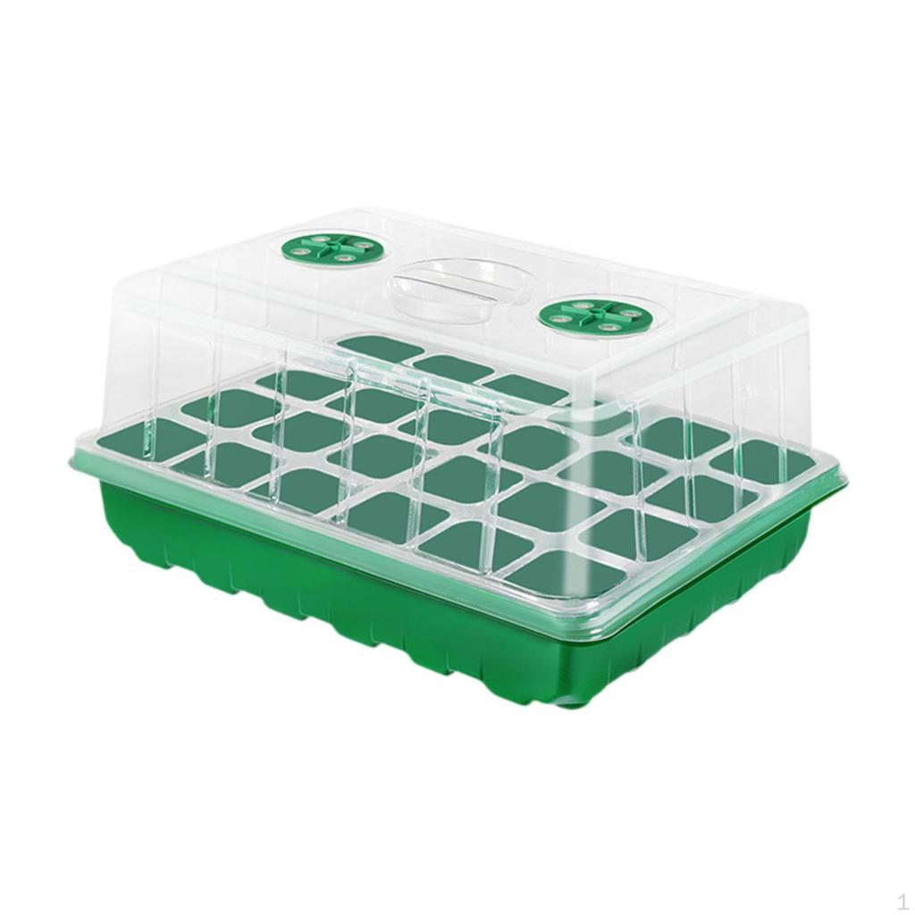 Seed Starter Tray Germination 24 Cells Nursery Trays Plant Starting for Hydroponic