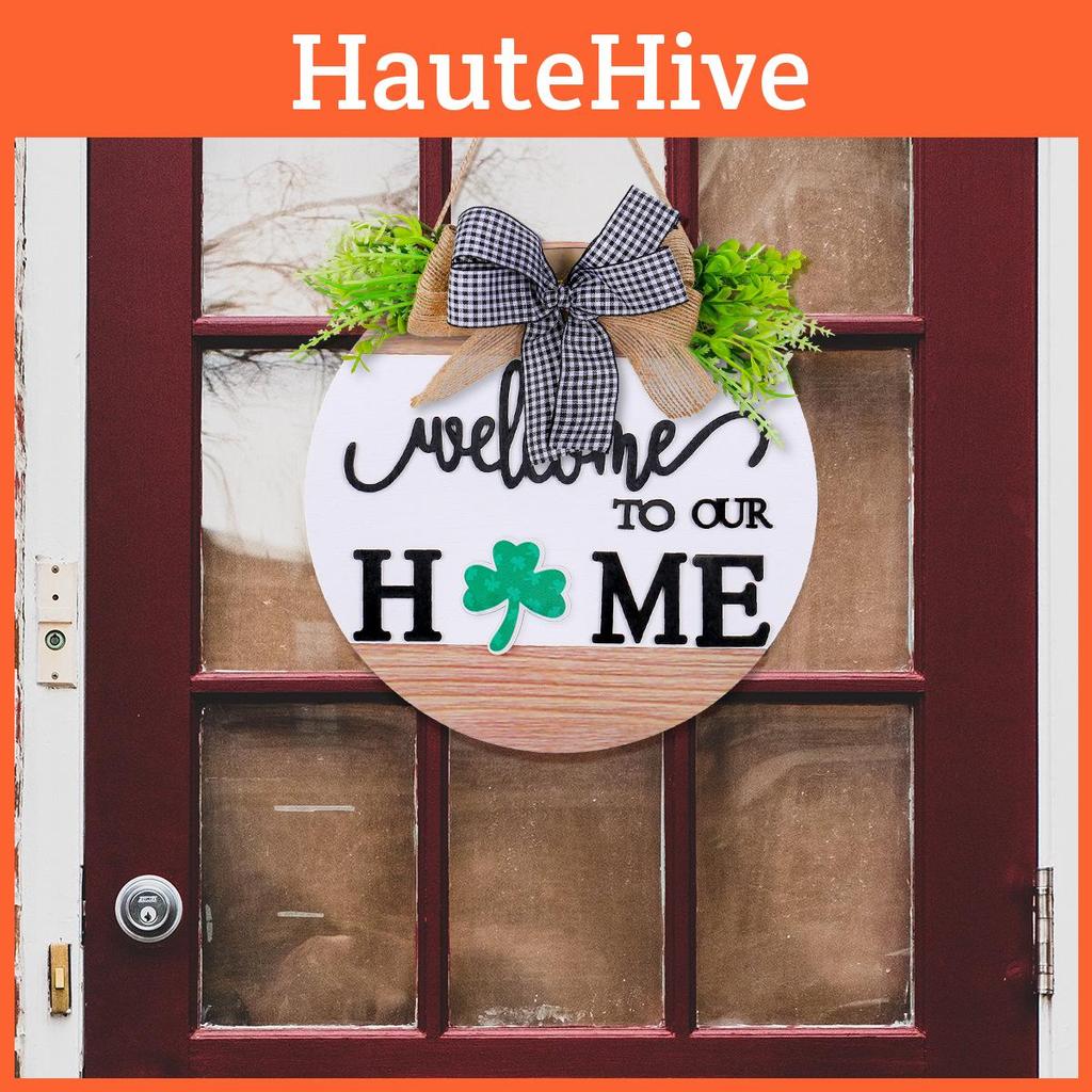 Home Welcome Door Sign With Magnetic Wooden Decor For Diy Festive Decoration
