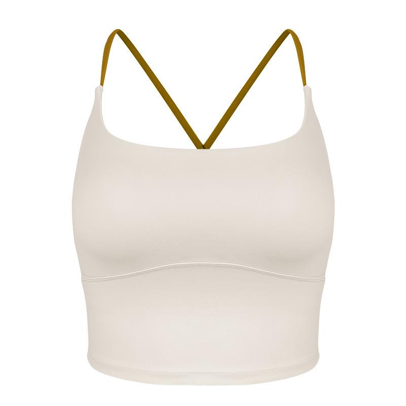 

Осенний и зимний спортивный бюстгальтер для женщин в стиле жилета, собранный на тонких бретельках, красивая одежда для спины, фитнес-слинг, одежда для йоги, бюстгальтер-жилет S