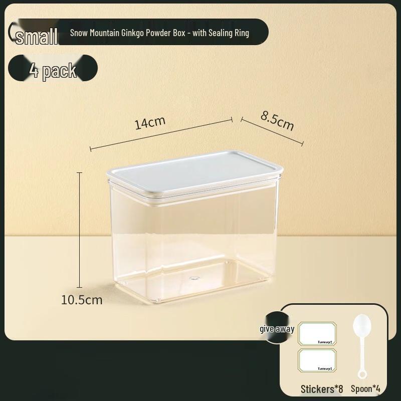 PP Ingredient Storage Boxes (4-Pack)