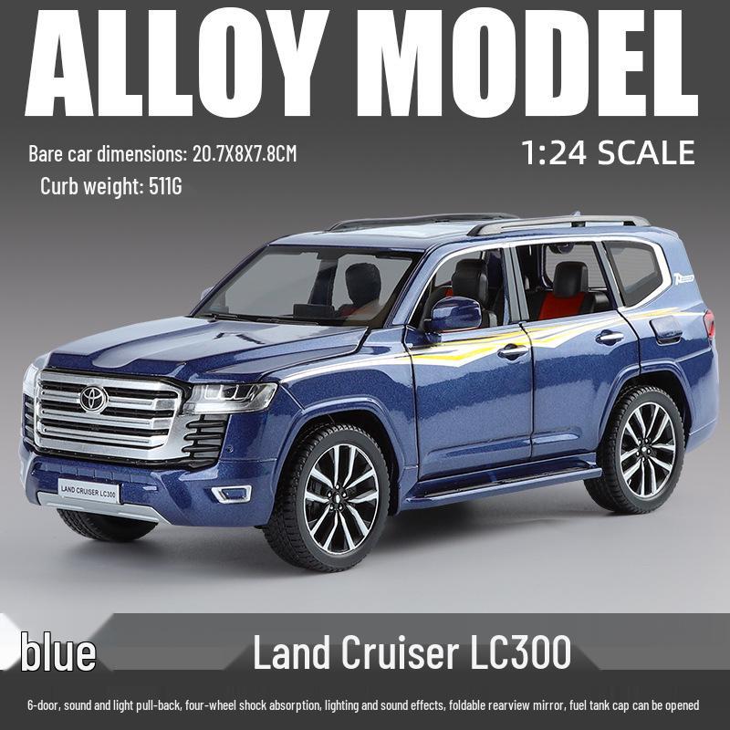 Black Mamba H2093 1/24 Land Cruiser Alloy Off-road Vehicle Foam Box Model Toy