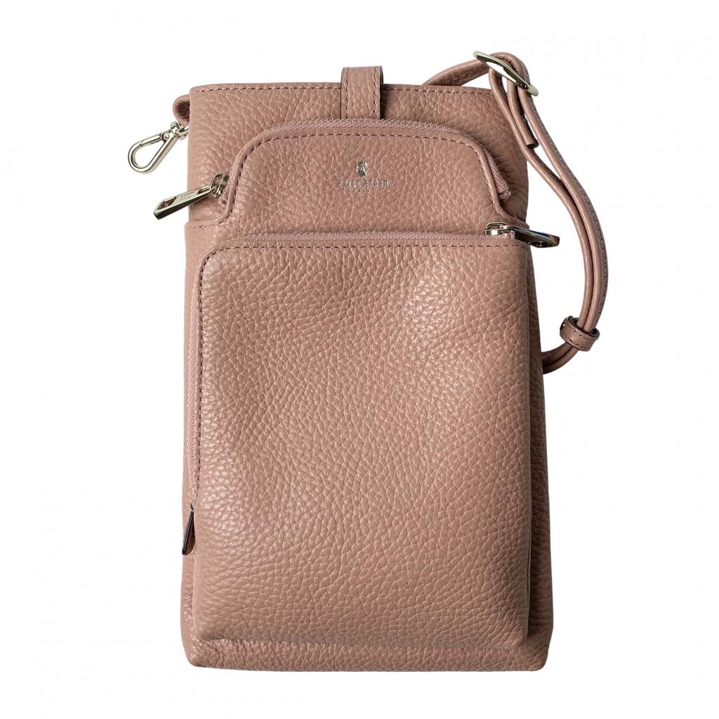 Used Shoulder Bag Pink leather Women