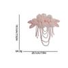 1Pc Fashion Beaded Decoration Flower Patch Detachable Tassel Embroidery Patch Crystal Chiffon DIY Sewing Decals