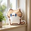 Soft Stuffed Cat Plush Throw Pillow Monthly Salary Cat Cat Plush Cushion  Cartoon Cushion
