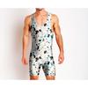 Mens Wrestling Suit One-piece Swimsuit Fitness Gym Workout Clothes Lightweight Breathable Weightlifting Training