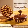 Sandalwood Scalp Massage Comb for Hair Growth and Meridian Therapy