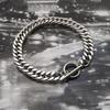 Cuban Chain Thick Titanium Steel Jewelry OT Buckle Bare Chain Dancing Personality Street Hipster Hip Hop Jewelry Accessories Men and Women