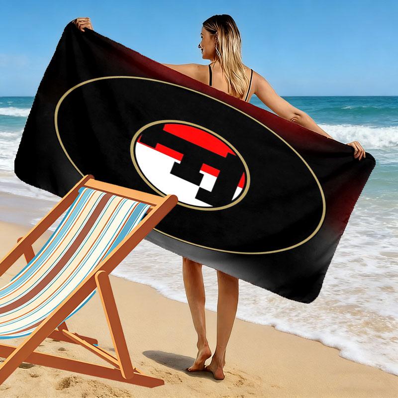 Toalla de Playa Estampada Feyenoord, Toalla Grande Suave de Secado Rápido para Playa, Camping, Natación
