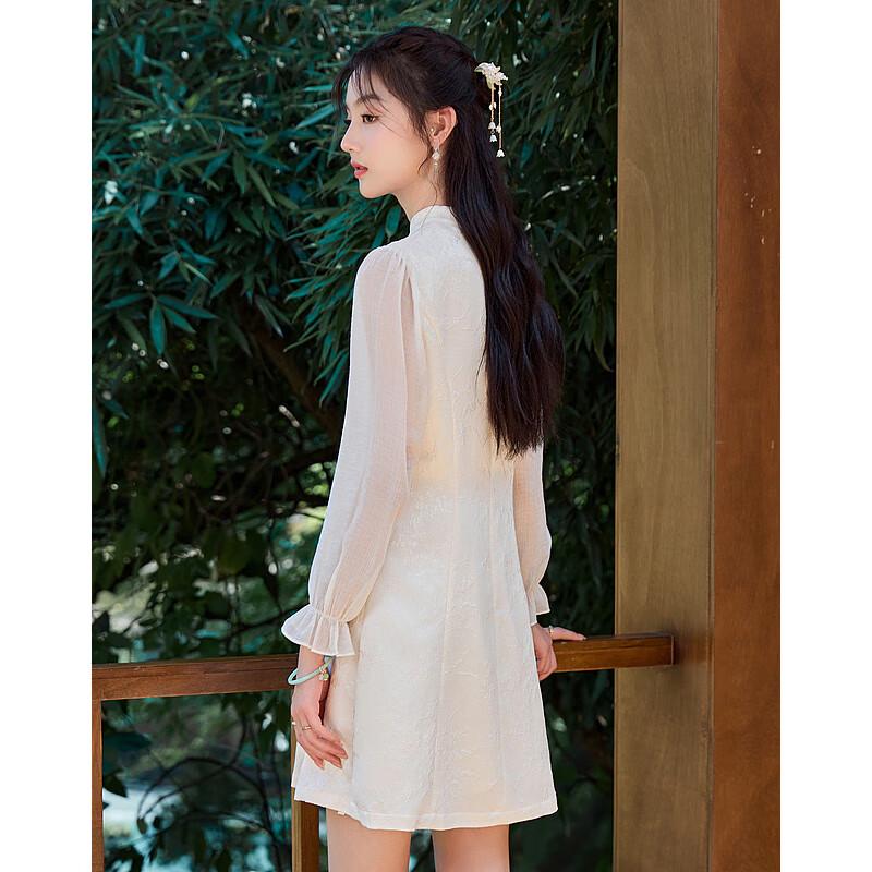 2025 Autumn New Chinese Style Qipao Slimming Dress