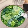 Imitation Kaschmir Runder Moos Teppich Imitation Grüne Pflanze Wald Decke Haus Wohnzimmer Schlafzimmer Nachttisch Decke Badezimmer