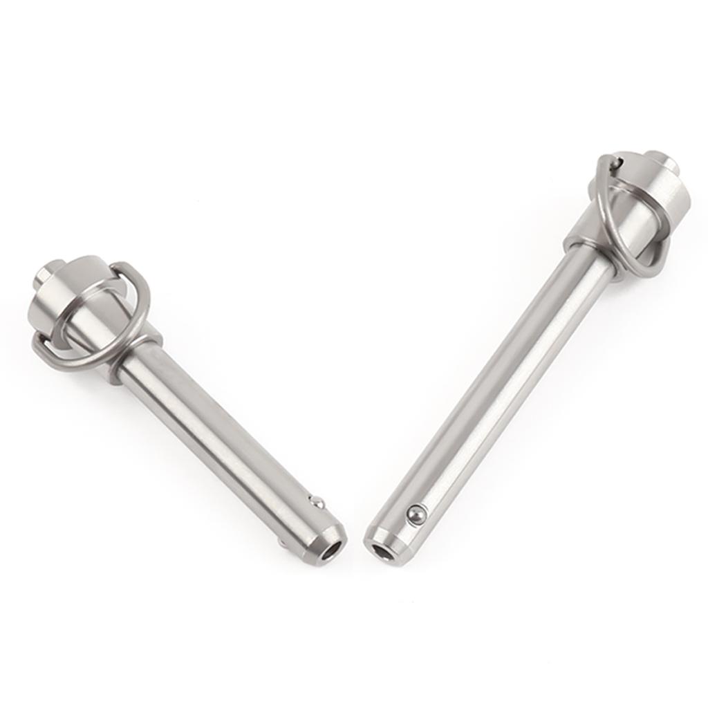 Diameter 5-25mm Length 10-100mm Quick Release Pin Bolt Ball Head Quick Lock Pin Plug with Ring Handle Pull Stainless Steel PIN