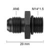 AN6 AN8 AN10 M14 M16 M18 1/2 1/4 3/8 NPT Düz Erkek Flare Birleştirme Yakıt Yağı Hava Hortumu Bağlantı Adaptörü