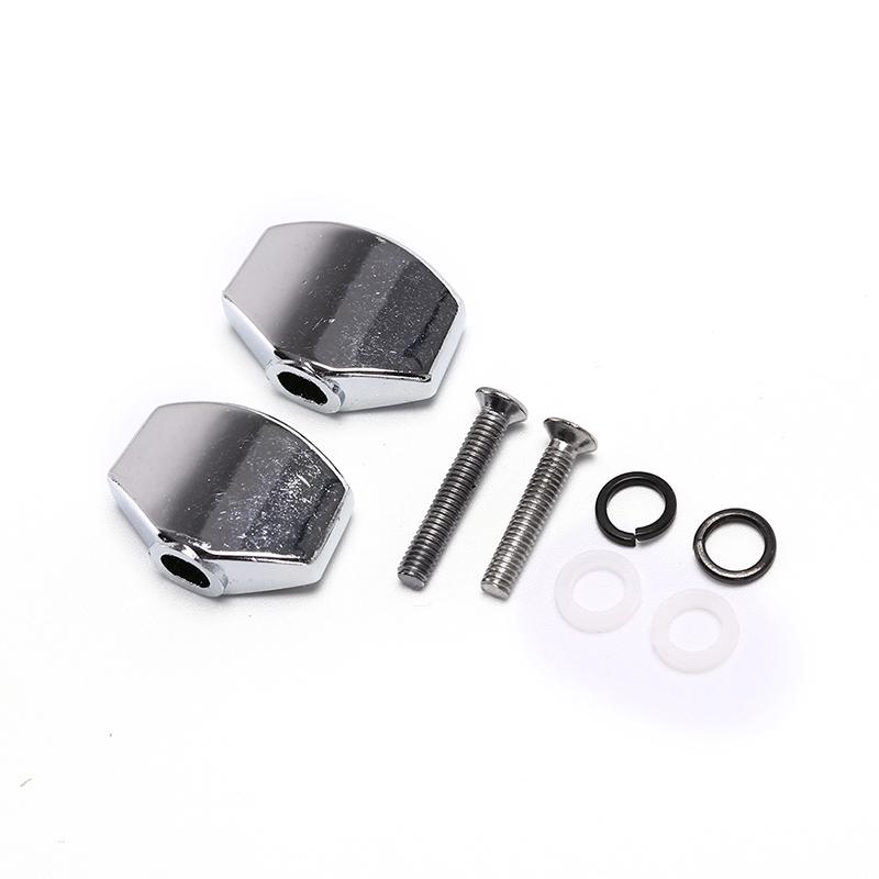 

2 шт. Колки для гитары, ручки, металлические кнопки, колки для машинки серебряный