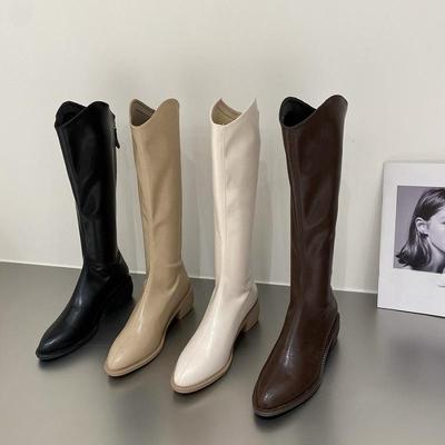 Modische Stiefel für Damen, neue Herbst- und Winterstiefel über dem Knie, Martin-Stiefel für Damen, Plateau-Motorradstiefel, hoch