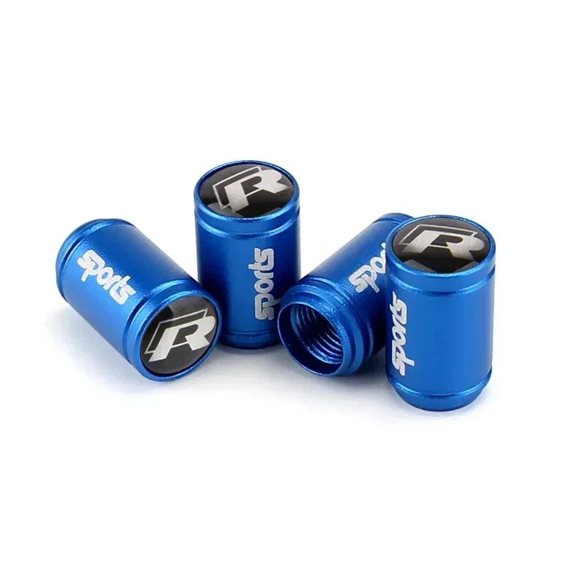 

For VW New 4PCS Car Wheel Tire Air Valve Caps Stem Cover For Volkswagen Passat Santana Touareg Tiguan GTI Rline Bora Jetta Bee