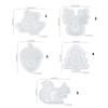 Creative Christmas Sturdy Silicone Resin Form Portable Flexible Dish Molds Stylish Epoxy Castes for Home Decoration