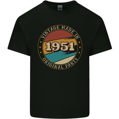74th Birthday Vintage Made In 1951 Mens Light Cotton T-Shirt