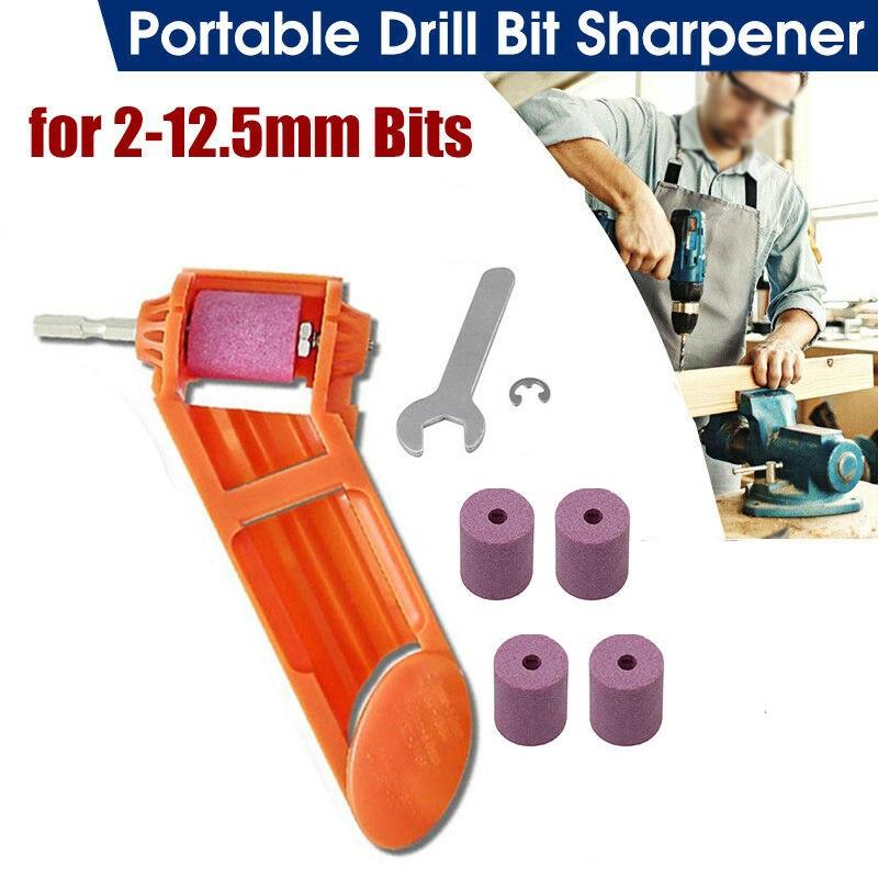 Buy Portable Drill Bit Sharpener Sharpening Tool Grinding Wheel Wrench