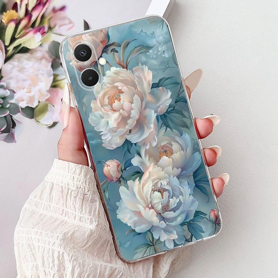 For Samsung Galaxy A07 2025 Elegant Floral Butterfly Phone Case For Samsung A07 SM-A075F Soft Silicone TPU Cases