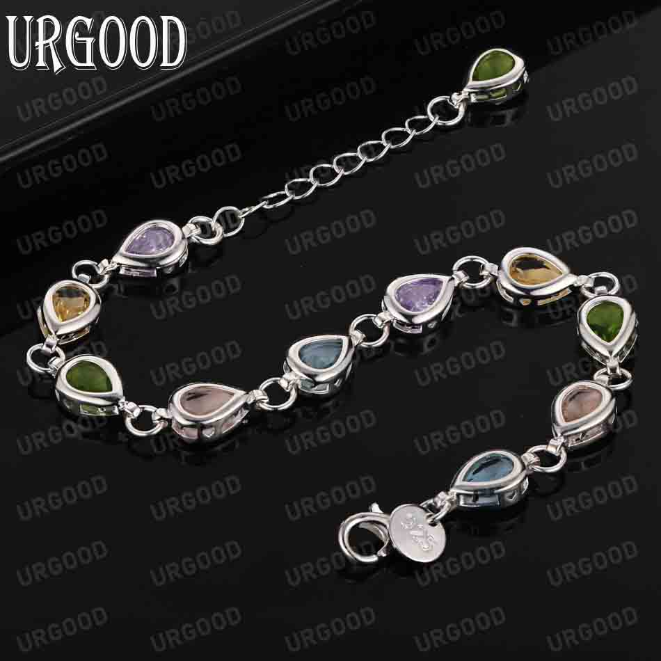 925 Sterling Silber AAA Zirkon Armband Mode Hochzeit Schmuck