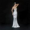 High temperament white tube top lace sequined fishtail skirt waist thin wedding evening dress