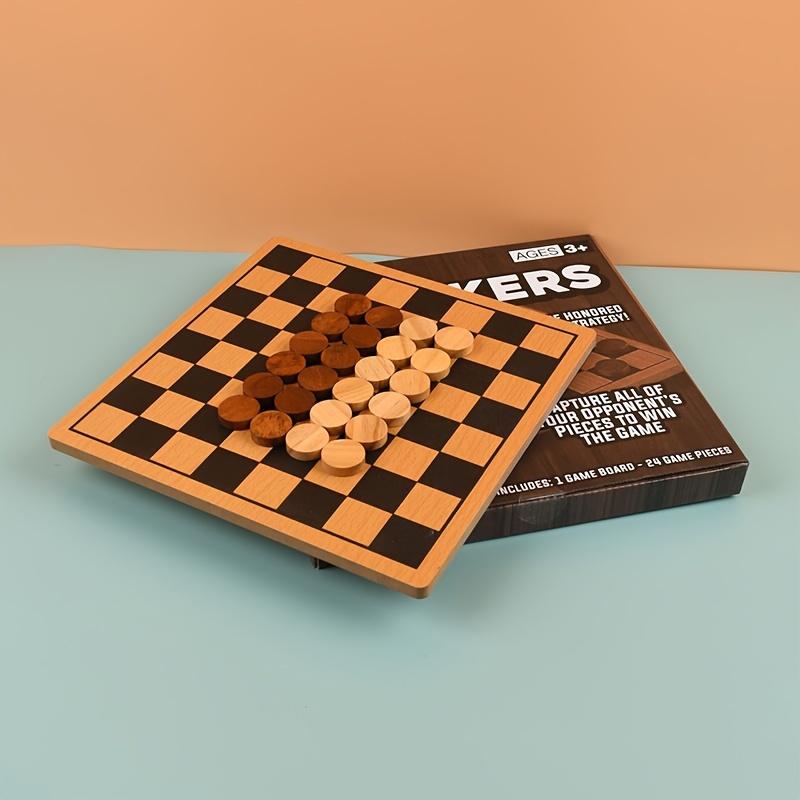 

Международная шахматная настольная игра WTEMPO, 1 шт., шахматные фигуры для прыжков, домашняя шахматная доска, шашки, черно-белые наборы шахмат для игры в монополию Go Gobang 25.5cm чёрный