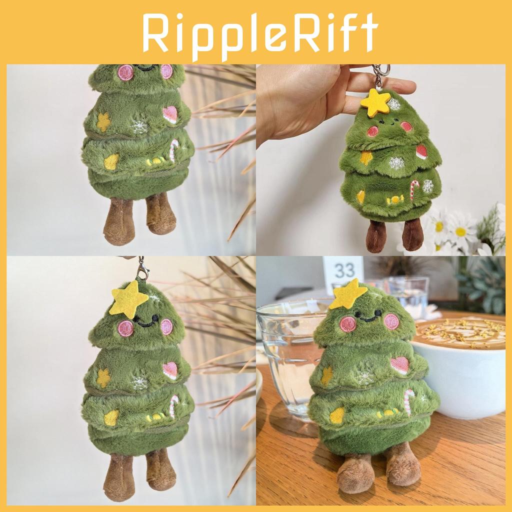 Adorable Ins Christmas Tree Plush Pendant Keychain Perfect Gift For Holidays