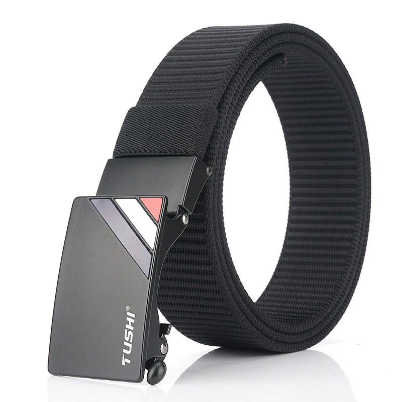 Nylon Belt Men's Canvas Young Students Korean Automatic Buckle