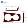 Car Water Cup Holder Sticker Accessories Interior Real Soft Carbon Fiber for Chevrolet Camaro 2010 2011 2012 2013 2014 2015
