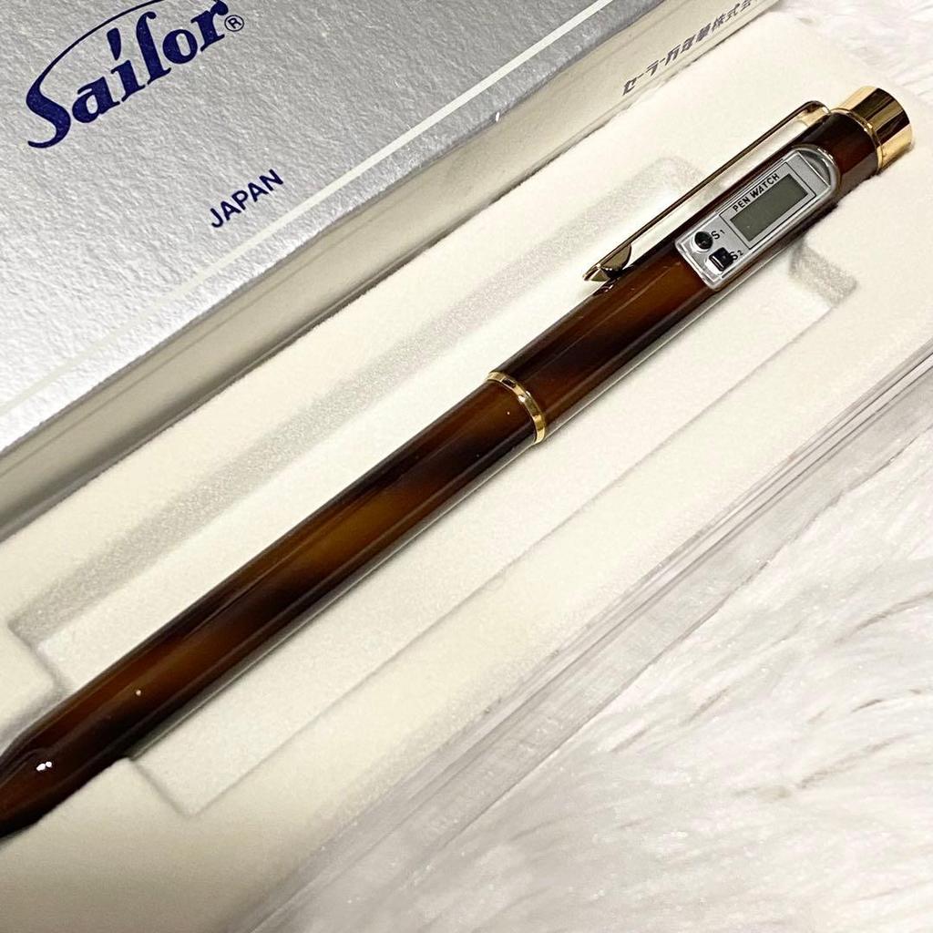 Used 【Beautiful Condition】 SAILOR Pen Watch 2-Color Ballpoint Pen