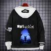 Tokyo Revengers Anime Denim Jacket Fake Two-piece Hoodie Men Youth Streetwear