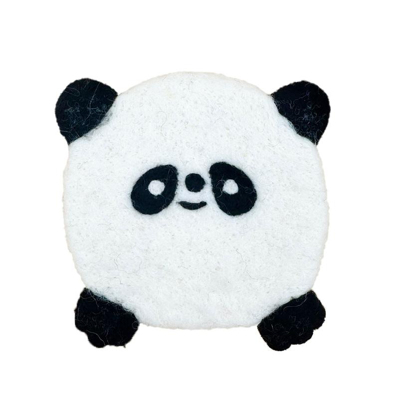 1 ks Vlněná plsť Měkké Stolní dekorace Ručně vyráběné Kreslené zvířátko Opakovaně použitelná Podložka pod šálek Tepelná izolace Lehká