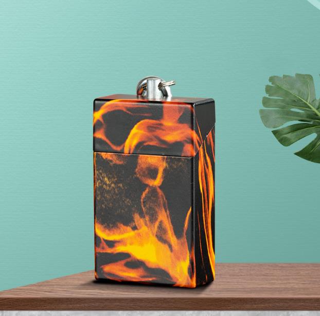 Portable Ashtray with Keychain Drawer Ash Holder Stainless Steel Cigarette Tray for Outdoor Car Travel Mini Ashtray Container