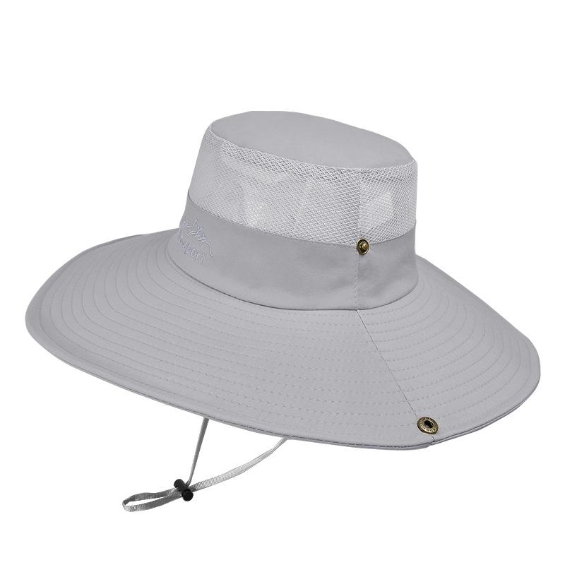 9251 summer outdoor mountaineering fishing hat men's eaves sunshade sun protection hat breathable versatile bucket hat