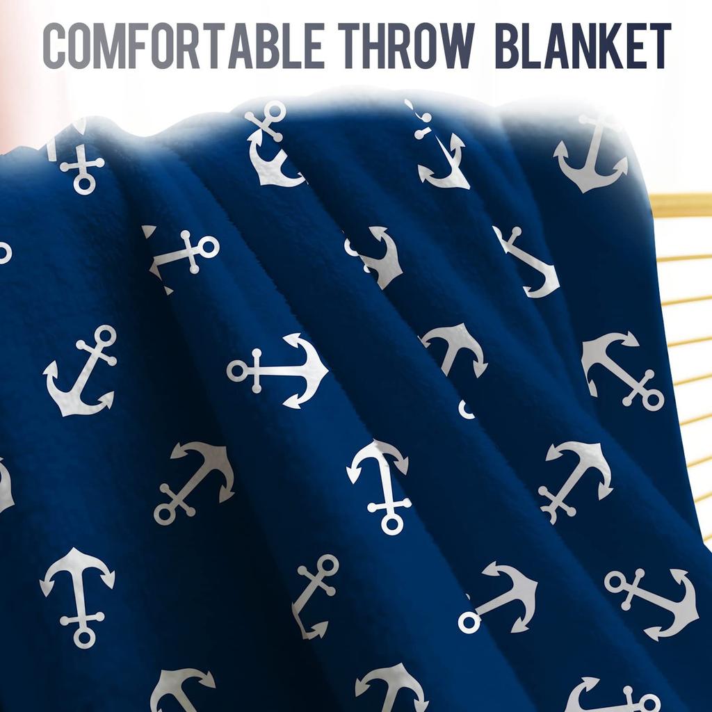 Anchor Digital Printed Blanket Flannel Blanket Office Travel Sofa Blanket Blanket