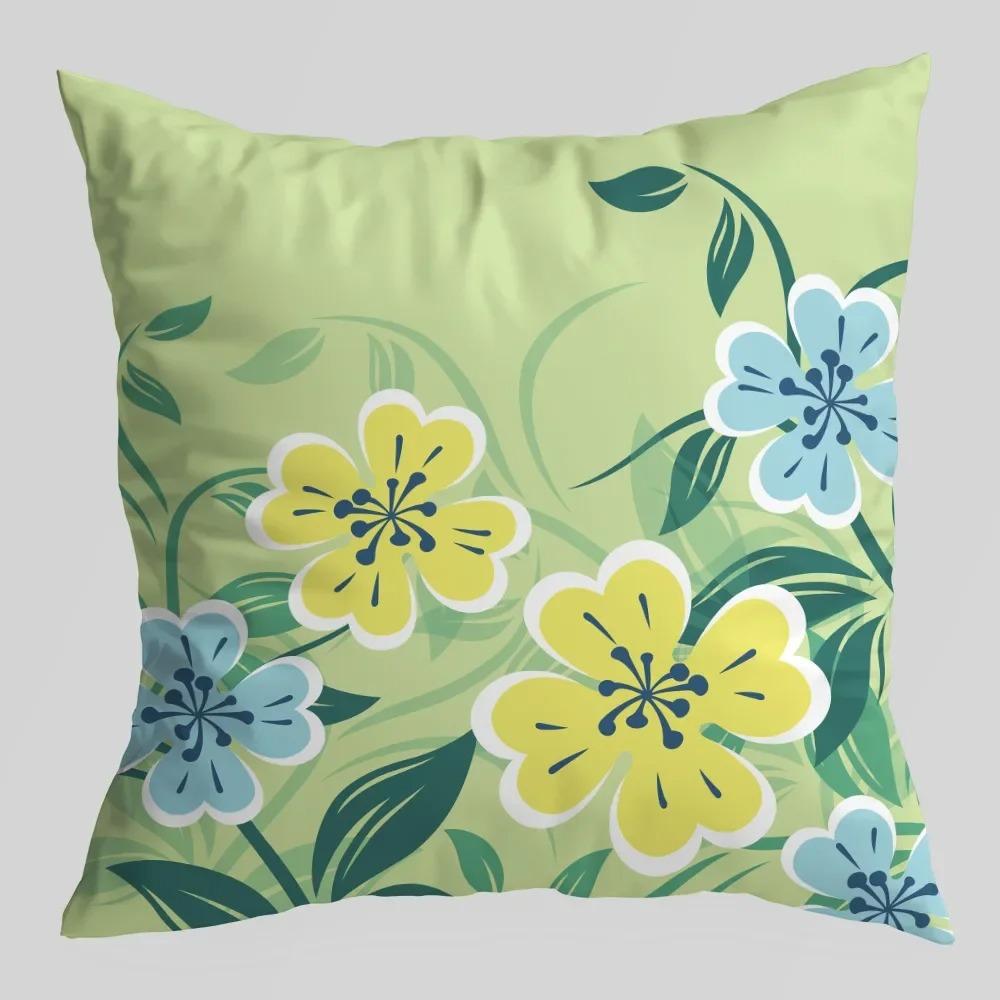 Kissenbezug mit Löwenzahn-Blume, Innendekoration, Büro, Wohnzimmer, Zuhause