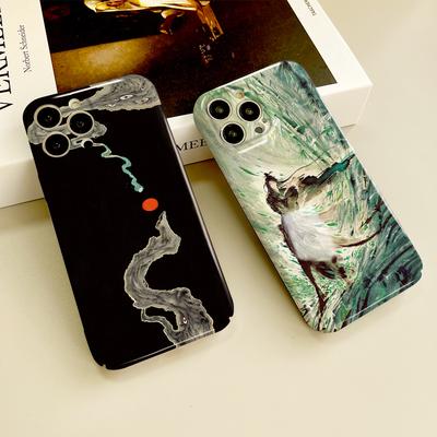 Coque de téléphone de style chinois pour Samsung Galaxy S20 FE 5G A52 iPhone 11 Xiaomi Redmi VIVO OPPO Realme Huawei Infinix Couverture rigide ultra fine antichoc