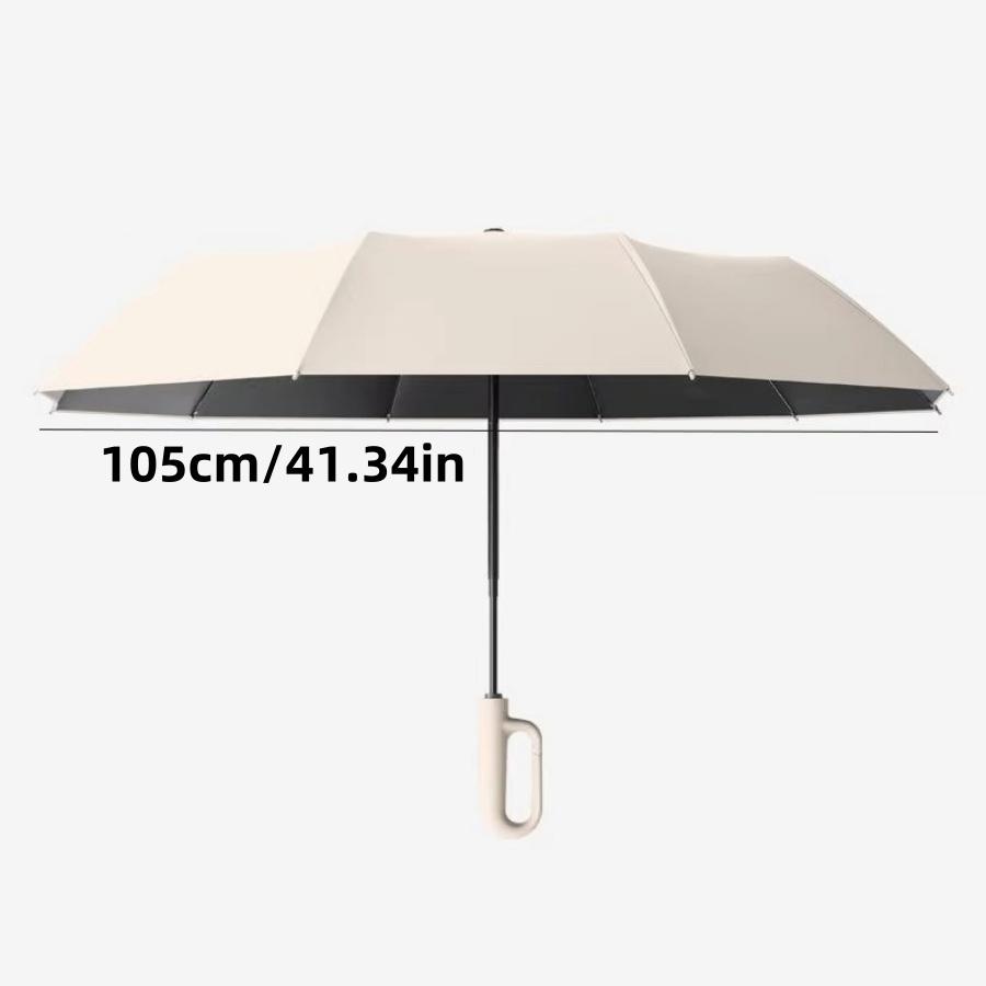 20 Bones Windproof Strong 105CM Reinforced Automatic Folding Umbrella, Large Buckle Handle Wind Water Resistant Travel Umbrella