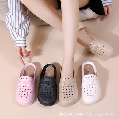 Women's Fashion Cool Slippers Imitation Leather Non-slip Wear-resistant Classic Versatile Outdoor Home Breathable Office